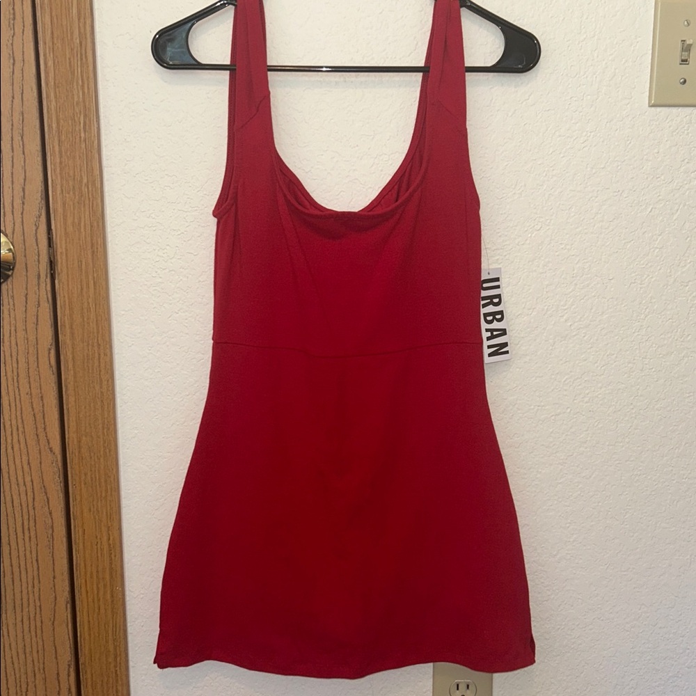 Urban Outfitters Out from Under Red Mini Dress with Built in Shorts